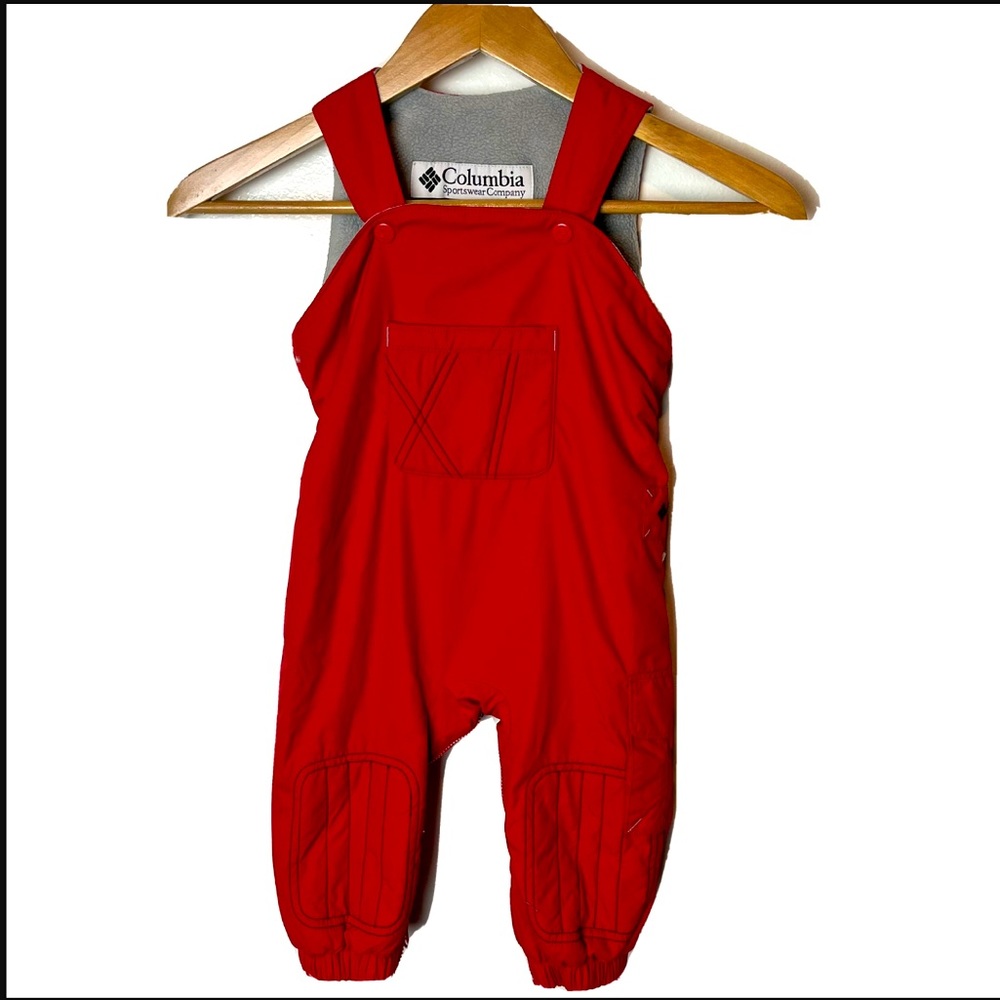 Columbia Red Kids Waterproof Bib Overalls